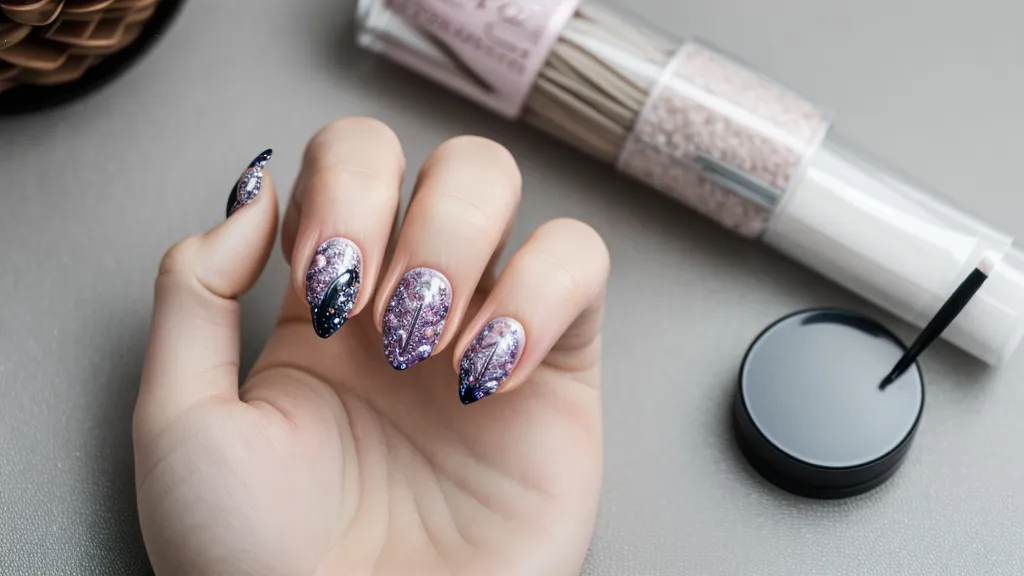 Práctica de nail art siguiendo un tutorial en video para mejorar el movimiento del pincel.