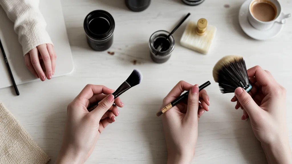 Lámpara LED curando esmalte semipermanente durante una sesión de manicura casera de una aficionada al nail art