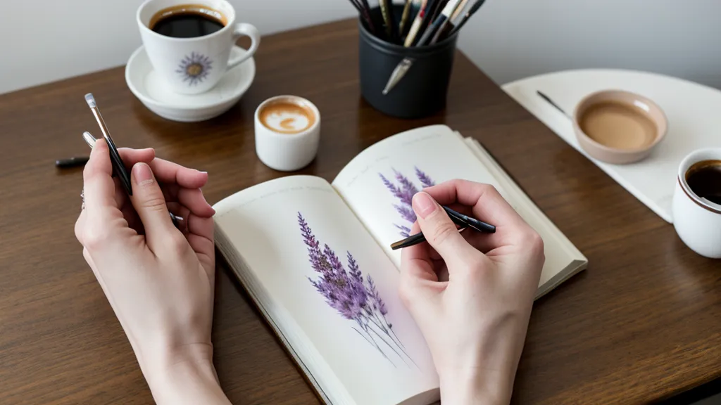 Diseño de flores pintado con punteros en una uña, ejemplo de nail art aficionado de mano alzada