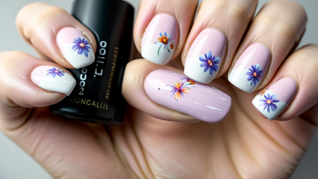 Detalle del dedo meñique apoyado para dar estabilidad al pintar uñas