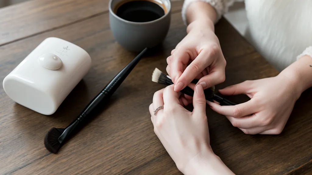 Comparación entre el papel plano de la plantilla de perfeccionamiento y la curva real de la uña en manicura francesa a mano alzada