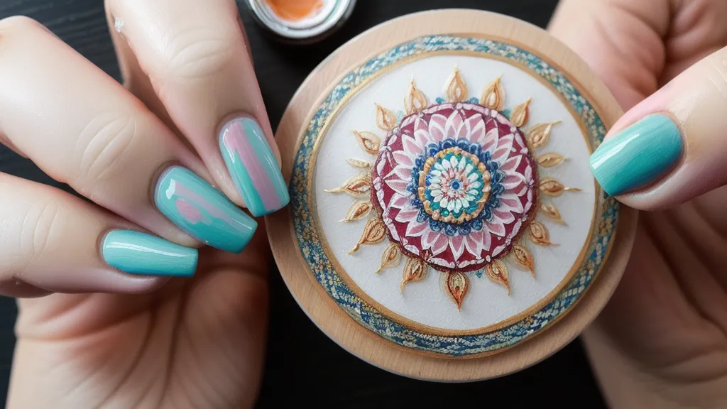 Técnicas avanzadas para pintar mandalas en uñas paso a paso, práctica dominguera de nail art a mano alzada