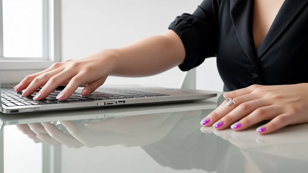Uñas con efecto espejo de esmalte gel resistiendo una semana completa de uso diario